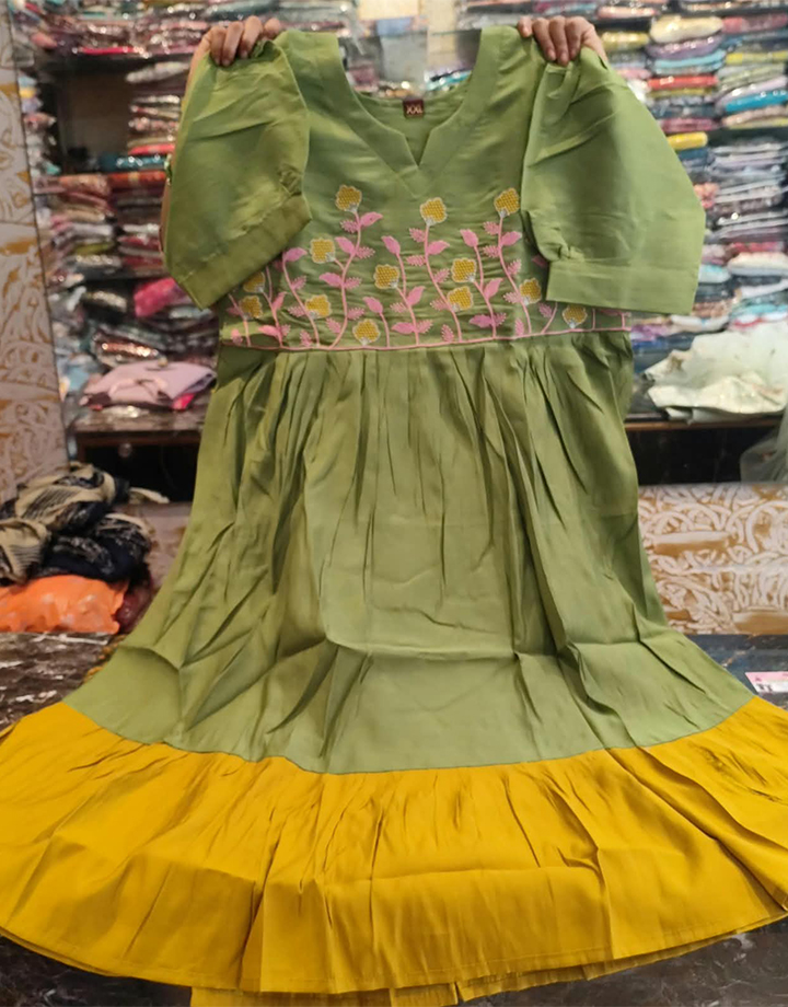 Georgette Frock For Daily Wear